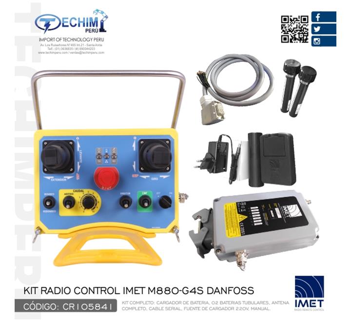 RADIO CONTROL REMOTO PARA ALHA 20 , 30 ROBOT SHOTCRETE