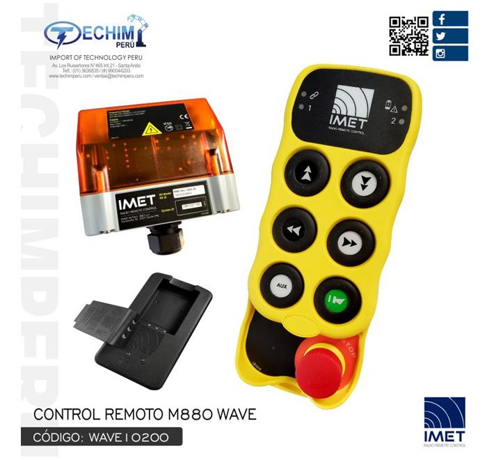 RADIO CONTROL REMOTO WAVE2 COMPACTO USO MULTIPLES