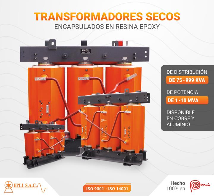 TRANSFORMADORES SECOS EN RESINA DE POTENCIA O DE DISTRIBUCIÓN