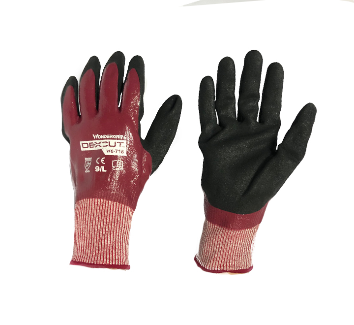 Guantes de nitrilo 2 faz anticorte N5 WG 718