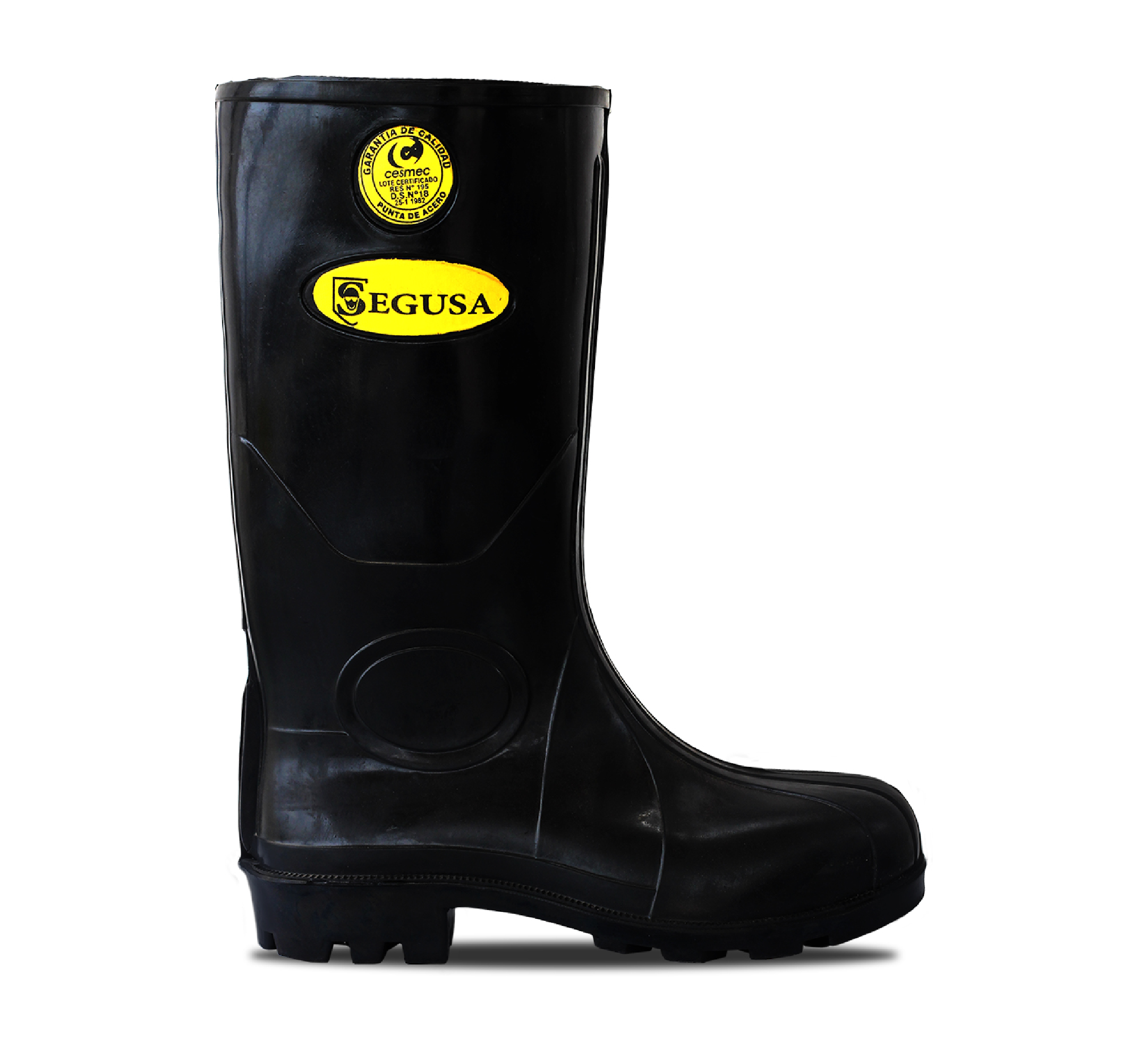 Bota RGBA de caucho con punta