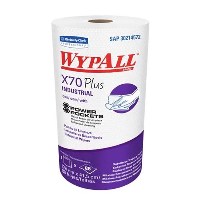 PAÑOS DE LIMPIEZA INDUSTRIAL EN ROLLO X 88 PAÑOS WYPALL X70 PLUS
