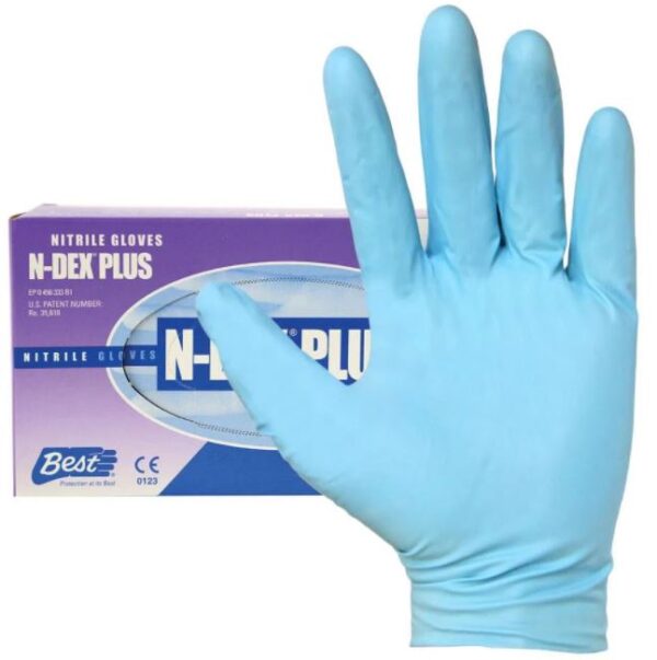 GUANTE DESECHABLE  DE PROTECCIÓN RECUBIERTO DE NITRILO GROSOR 6MIL CJA X 25PAR SHOWA 9905PF