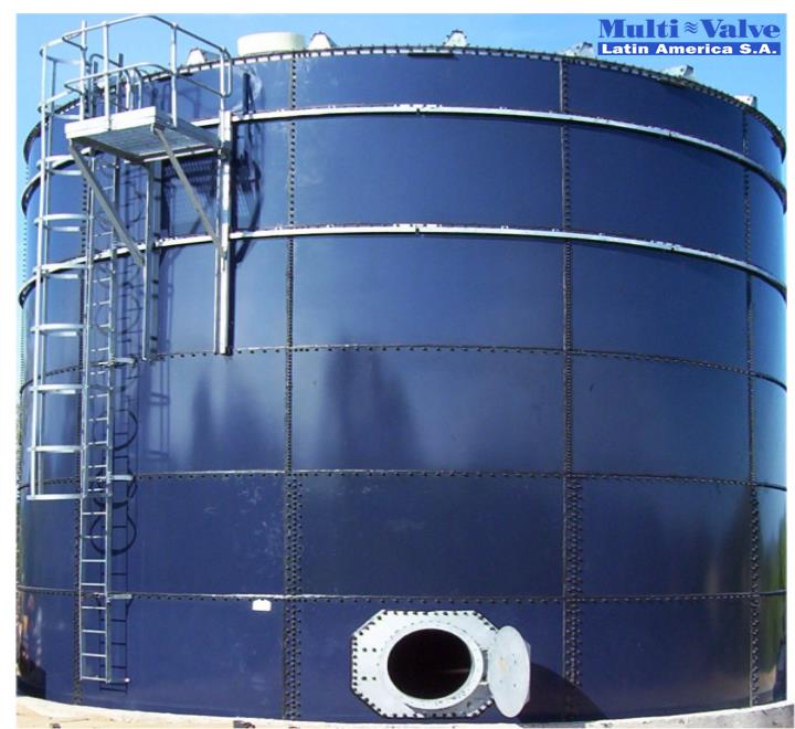 TANQUE MODULAR EN ACERO VITRIFICADO