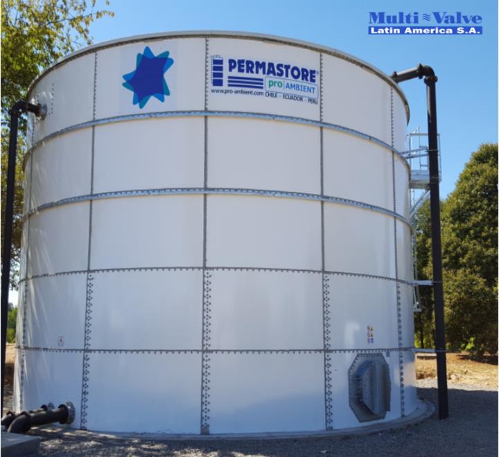TANQUE MODULAR EN ACERO VITRIFICADO